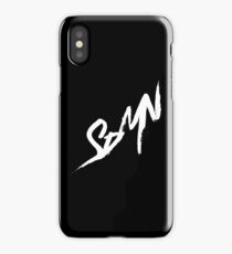SDMN Brush Stroke Print (Black) iPhone Case