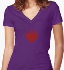 Foot Clan Women's Fitted V-Neck T-Shirt