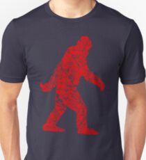 Gone Squatchin in Grunge Distressed Style Unisex T-Shirt