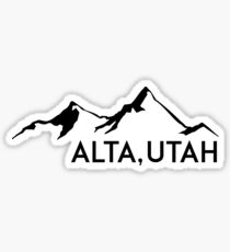 ALTA UTAH MOUNTAINS SKIING SKI HIKING BIKING CLIMBING Sticker