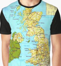 VEREINIGTES KÖNIGREICH (KARTE) Grafik T-Shirt