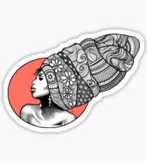 Tribal Head Piece by K80designs Sticker