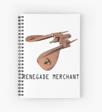 Renegade Merchant - with retro font Spiral Notebook