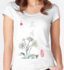 Inked Petals of a Year March Women's Fitted Scoop T-Shirt