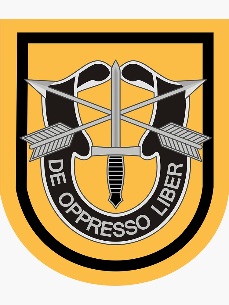 1st Special Forces Group United States Sticker By Wordwidesymbols