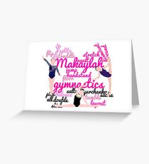 Personalised Gymnastics Collage - Makaylah Greeting Card