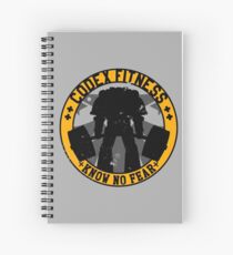 Know No Fear (large badge) Spiral Notebook