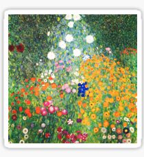 Flower Garden by Gustav Klimt Sticker