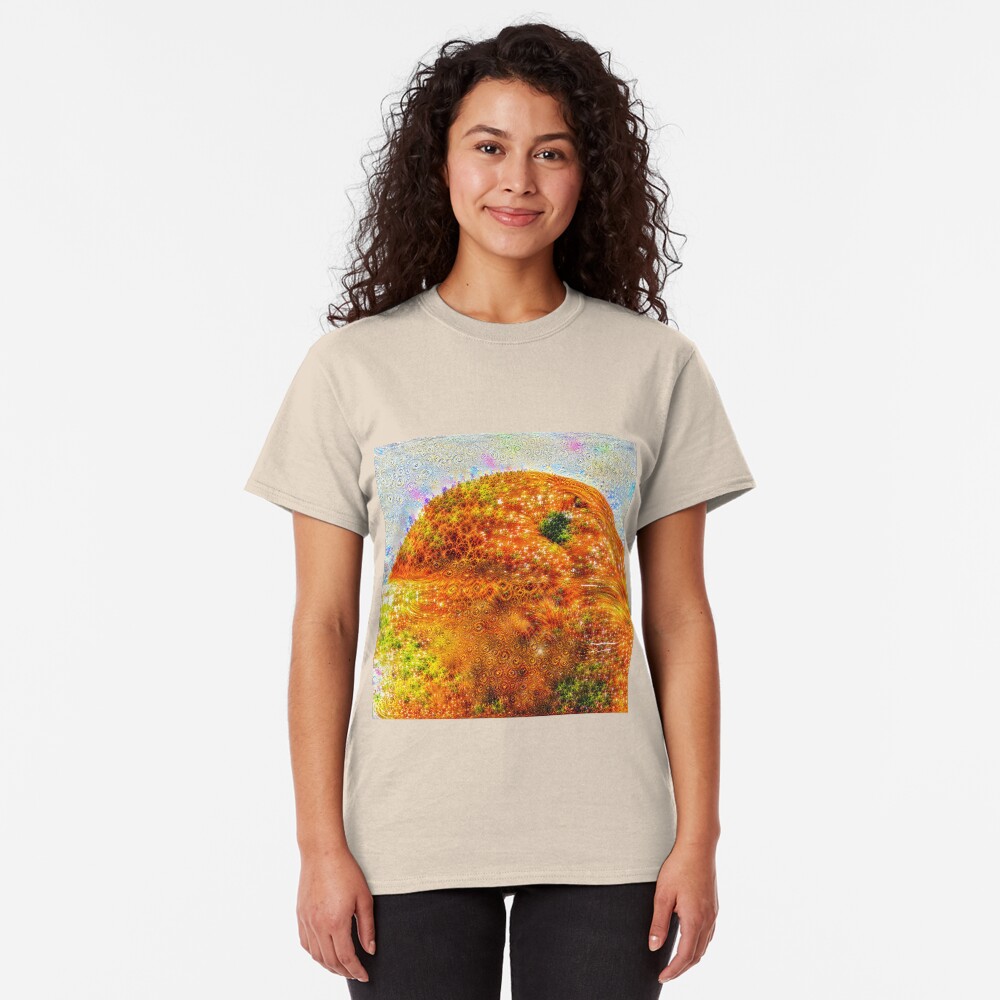#DeepDreamed Frozen Orange Classic T-Shirt
