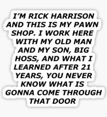 I'm Rick Harrison Sticker