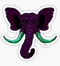 Blacklight Mammoth Sticker