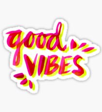 Good Vibes – Pink & Yellow Sticker