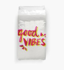 Good Vibes – Pink & Yellow Duvet Cover