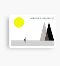 Leave My Rage To The Sea and The Sun Canvas Print