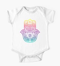 Body de manga corta para bebé Colorido Hamsa