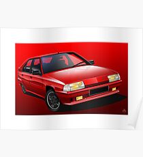Plakatgrafik - Citroen BX 16V Poster