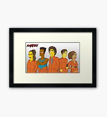 Misfits - Simpsons Style! Framed Print