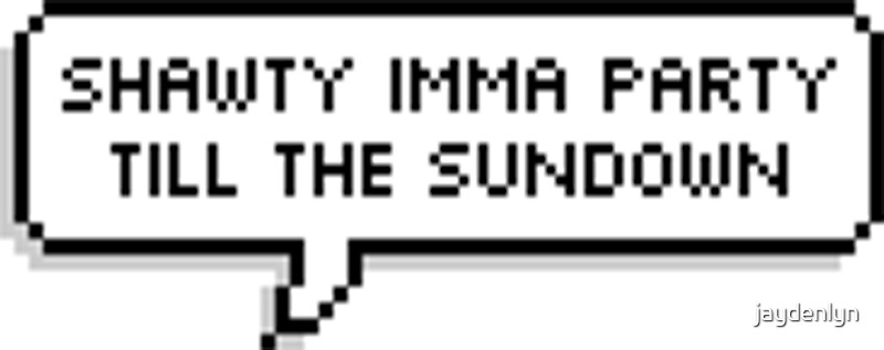 Shawty Imma Party Till The Sun Down