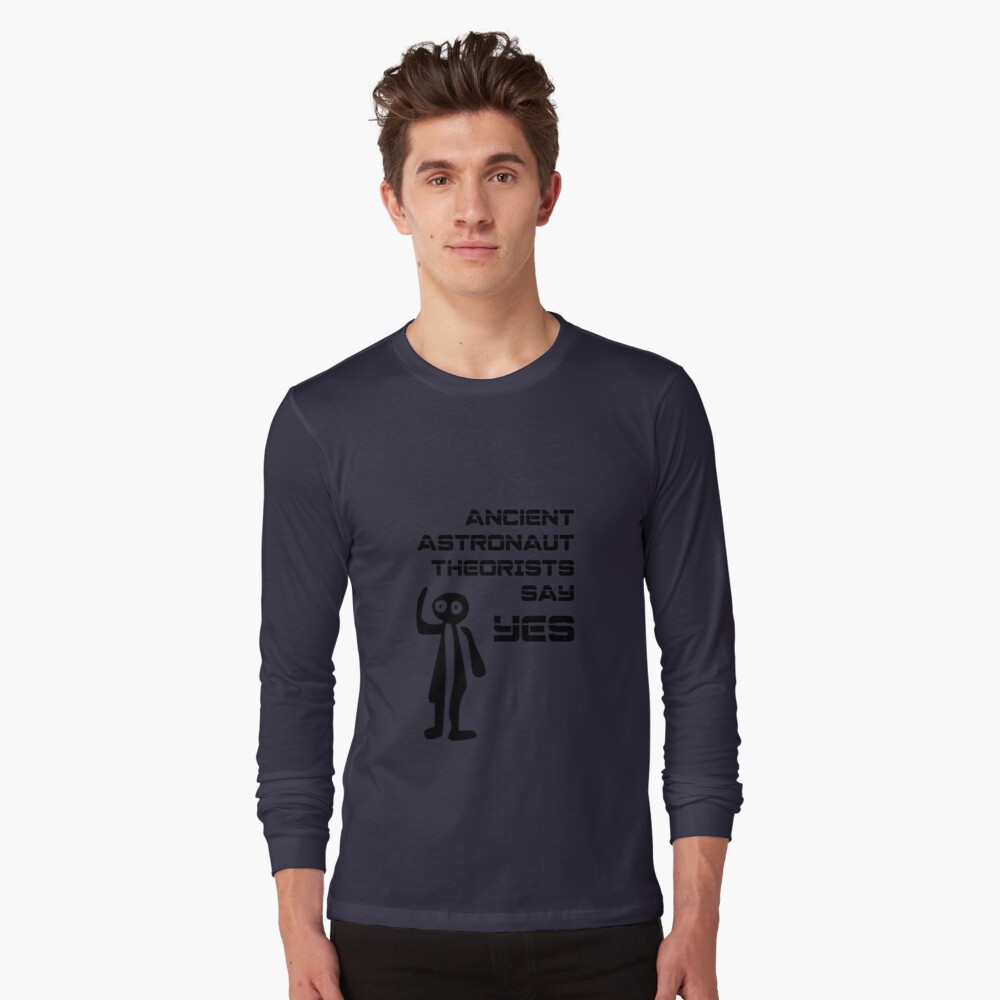 Ancient Aliens M L XL Black Ancient Astronaut Theorists Say Yes T Shirt S