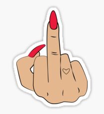 Mood Middle Finger Sticker