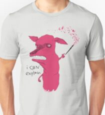 Schlechte Erklärung Art Dog Unisex T-Shirt
