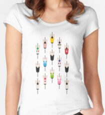 Camiseta entallada de cuello redondo Escuadrón de bicicletas