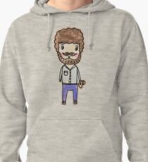 bob ross watercolor doodle Pullover Hoodie