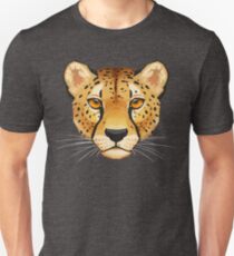 Gepard-Gesicht Slim Fit T-Shirt