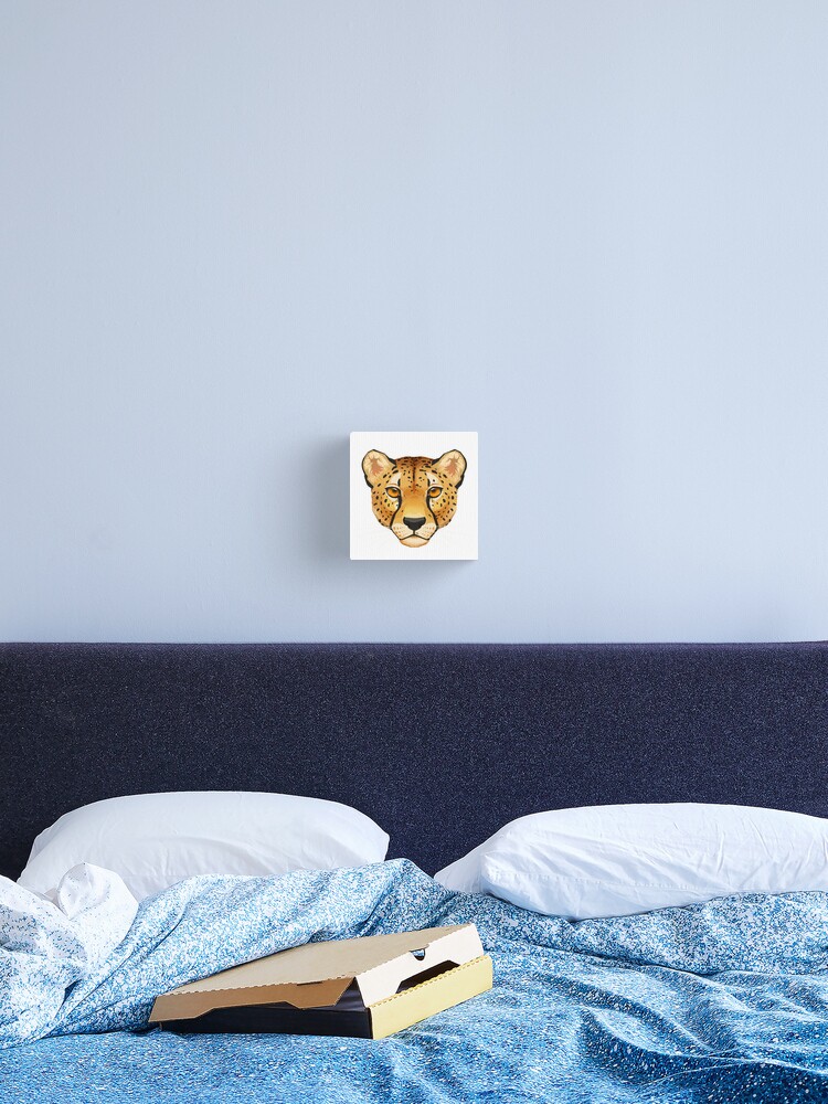 Cheetah Face Canvas Print By Paulalucas Redbubble