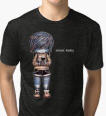 Smile Baby - Retro Tee Tri-blend T-Shirt