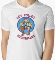 VIntage Los Pollos Hermanos Men's V-Neck T-Shirt