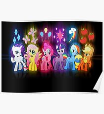 My Little Pony Neon Poster Poster