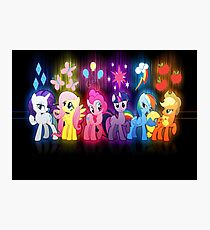 My Little Pony Neon Poster Photographic Print