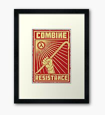 Combine Resistance Framed Print