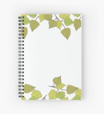 Birch leaves Spiral Notebook