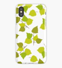 Birch leaves iPhone Case