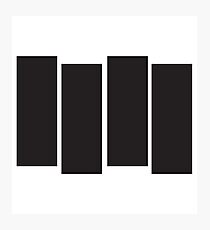 Black Flag Logo Bars Only Photographic Print