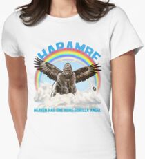 Harambe - Gorilla-Engel Tailliertes T-Shirt für Frauen