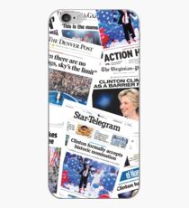 Hillary Clinton Nomination Historic Newspapers iPhone Case