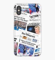 Hillary Clinton Nomination Historic Newspapers iPhone Case