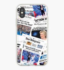 Hillary Clinton Nomination Historic Newspapers iPhone Case