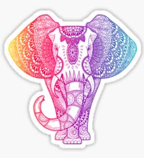 Colorful Rainbow Elephant Sticker
