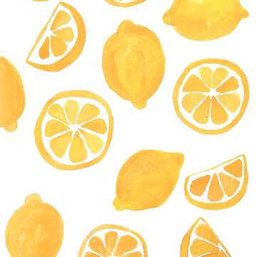 Watercolor lemons | Mask