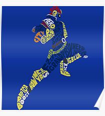 Captain Falcon Typography - Justice is Served! Poster