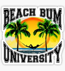 Beach Bum University Sticker