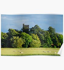 English country landscape in Felmersham Bedfordshire England UK Poster
