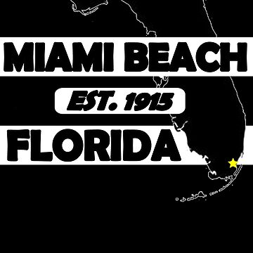 Artwork thumbnail, MIAMI BEACH, FLORIDA EST. 1915 by Mbranco