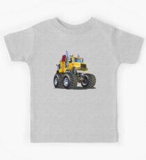 Cartoon Monster Tow Truck Kids Tee