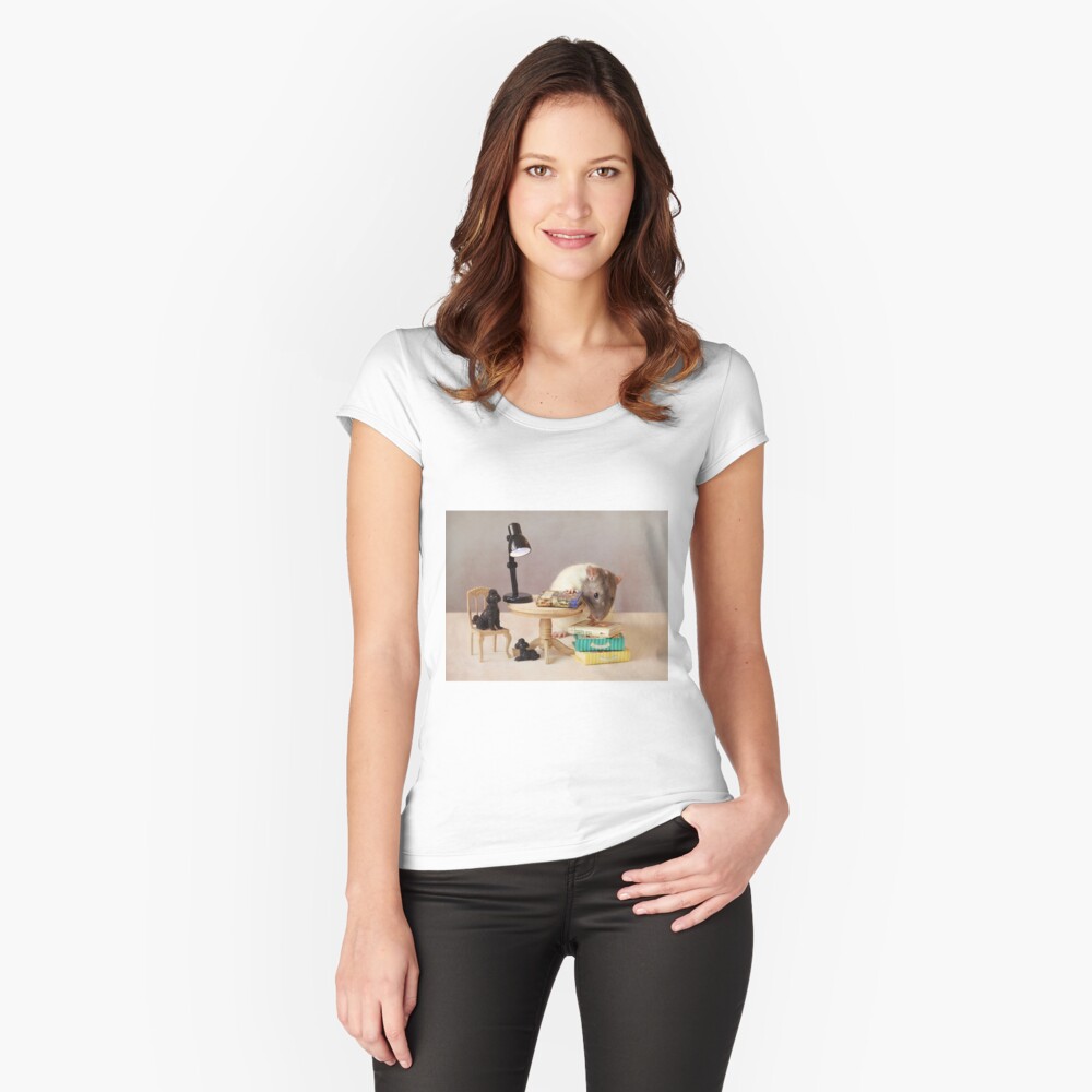 Which book shall I read now? Fitted Scoop T-Shirt
