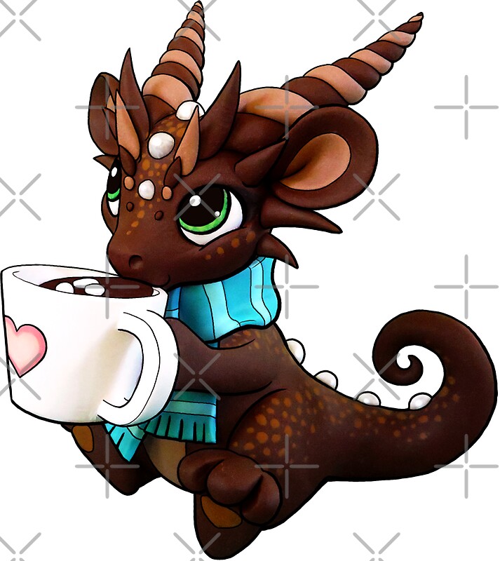 Image result for dragon with hot cocoa